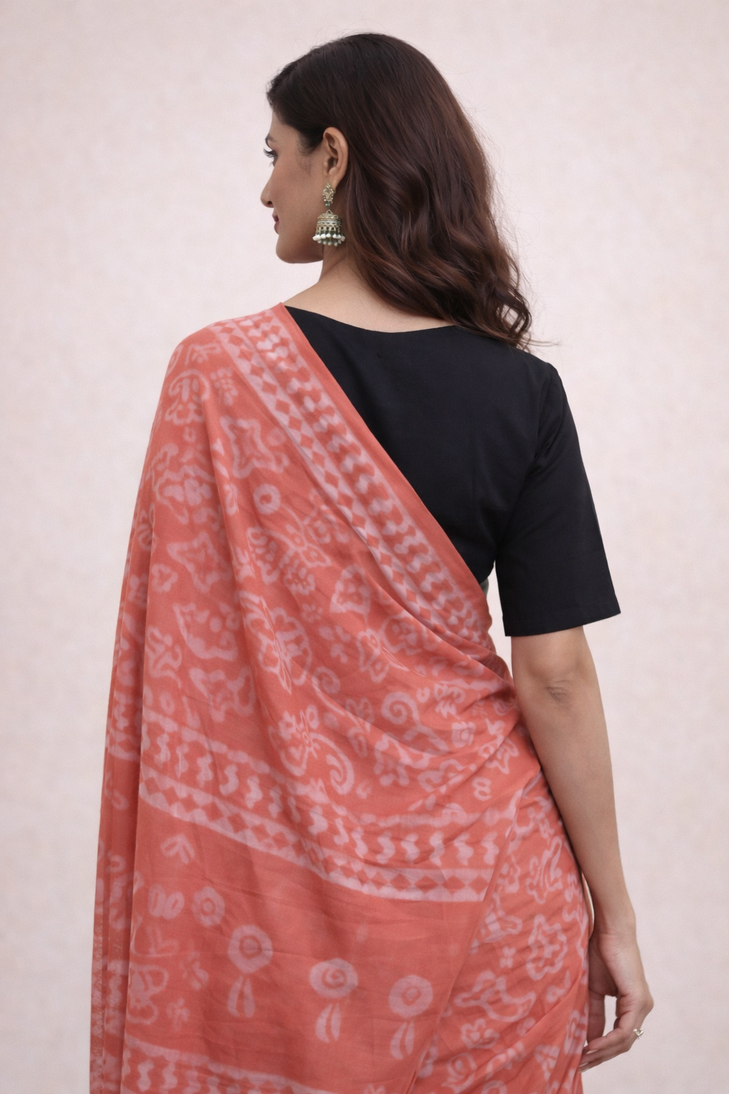 Rajwadi Hand Block Saree