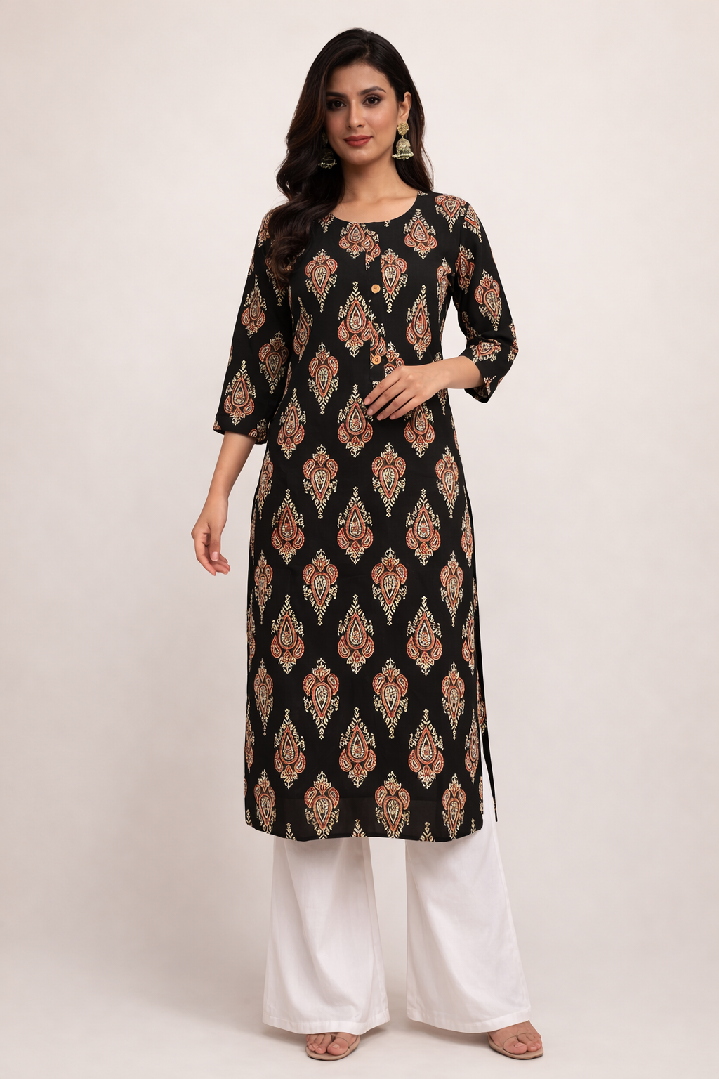 Midnight Buta Long Kurti