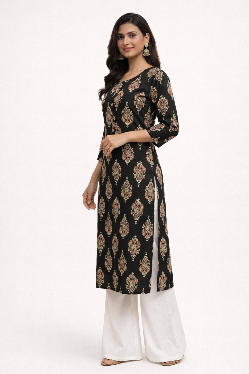 Midnight Buta Long Kurti