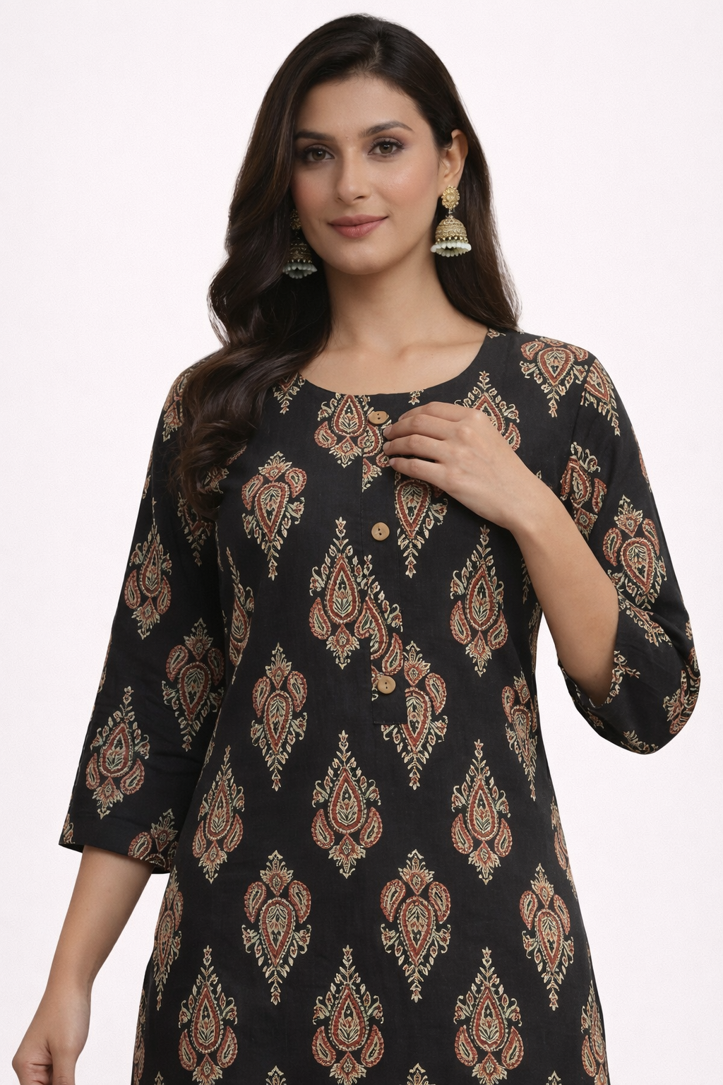 Midnight Buta Long Kurti