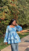 Sky Garden Floral Kurti