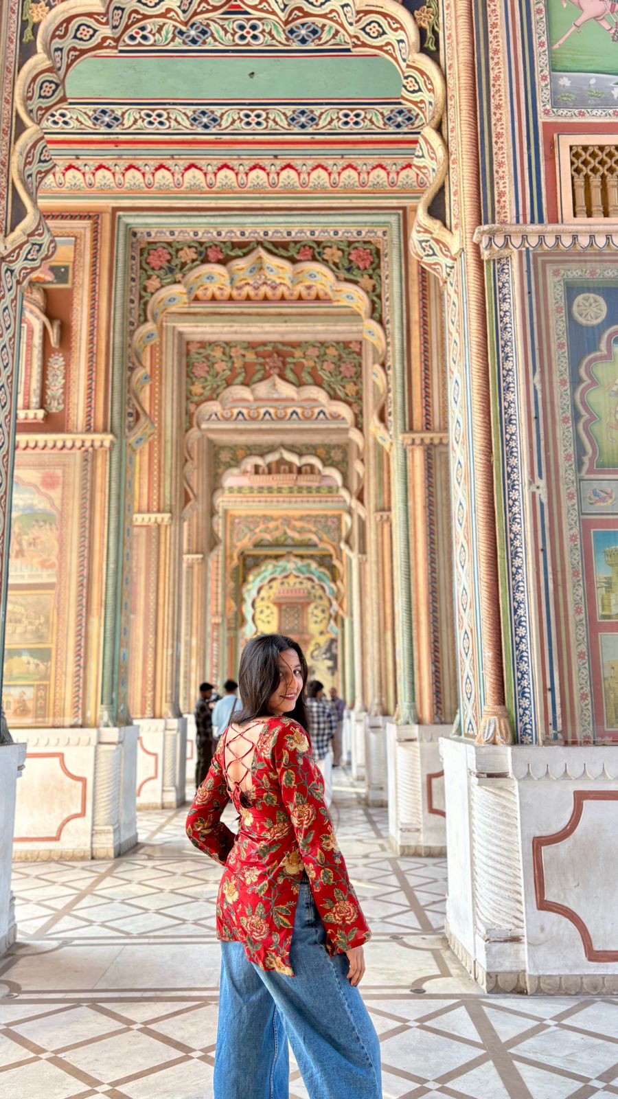 Heritage Rose print kurti