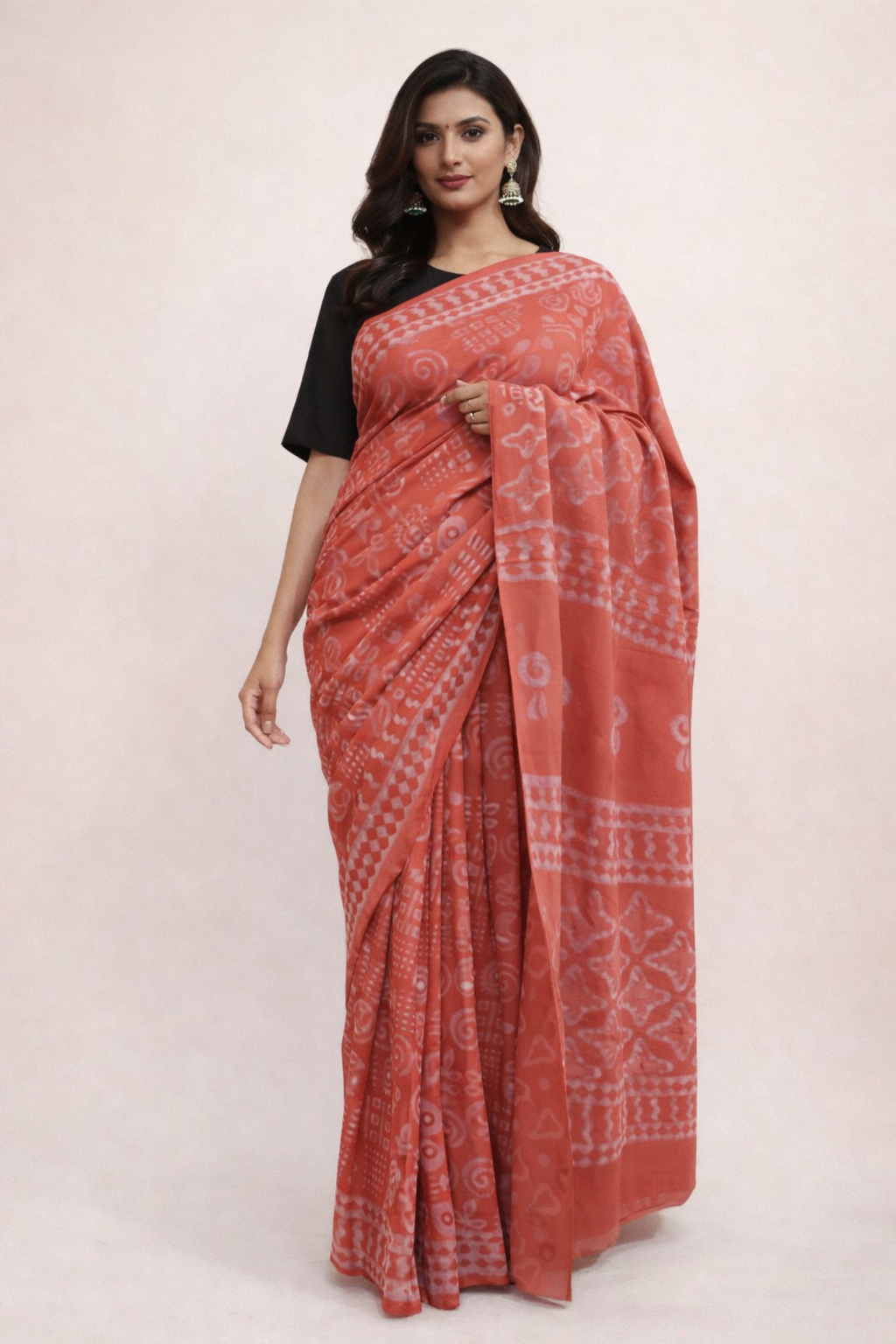 Rajwadi Hand Block Saree